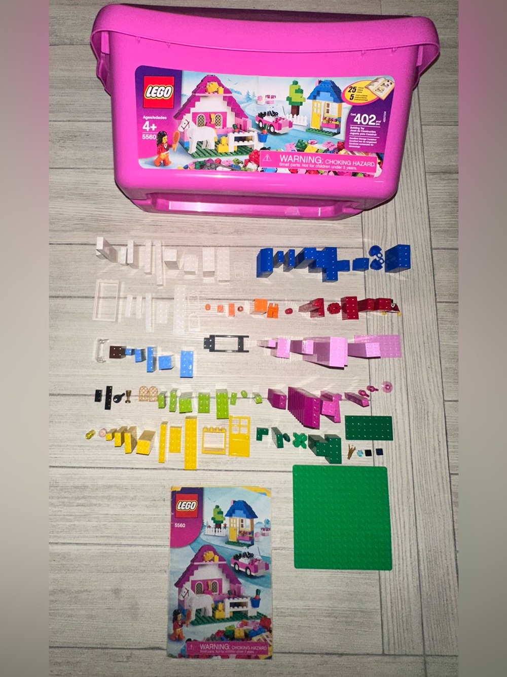 Lego Large Pink Brick Box 5560
